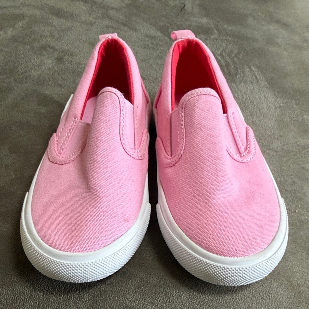 Old Navy Pink Slip-On Canvas Sneakers for Kids